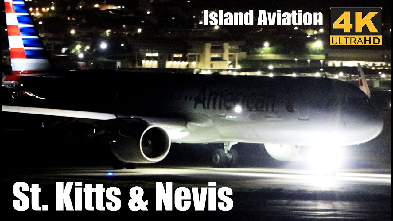 Sunset Night Action | A321neo | ATR 72 | E145 | Twin Otter | G450...@ St. Kitts, Caribbean