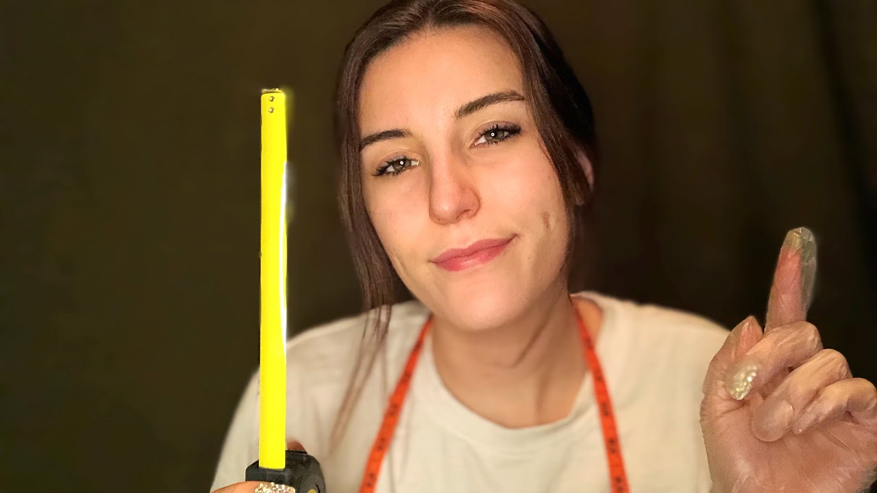 ASMR Measuring You Up Close // Glove Sounds, Inaudible Whispers & Writing Sound //Personal Attention