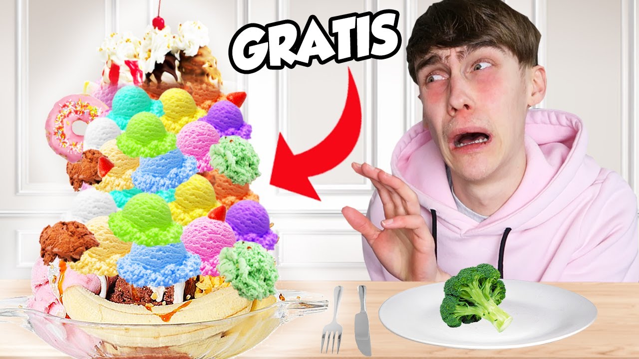 Niet Eten = 100 Robux (Challenge)