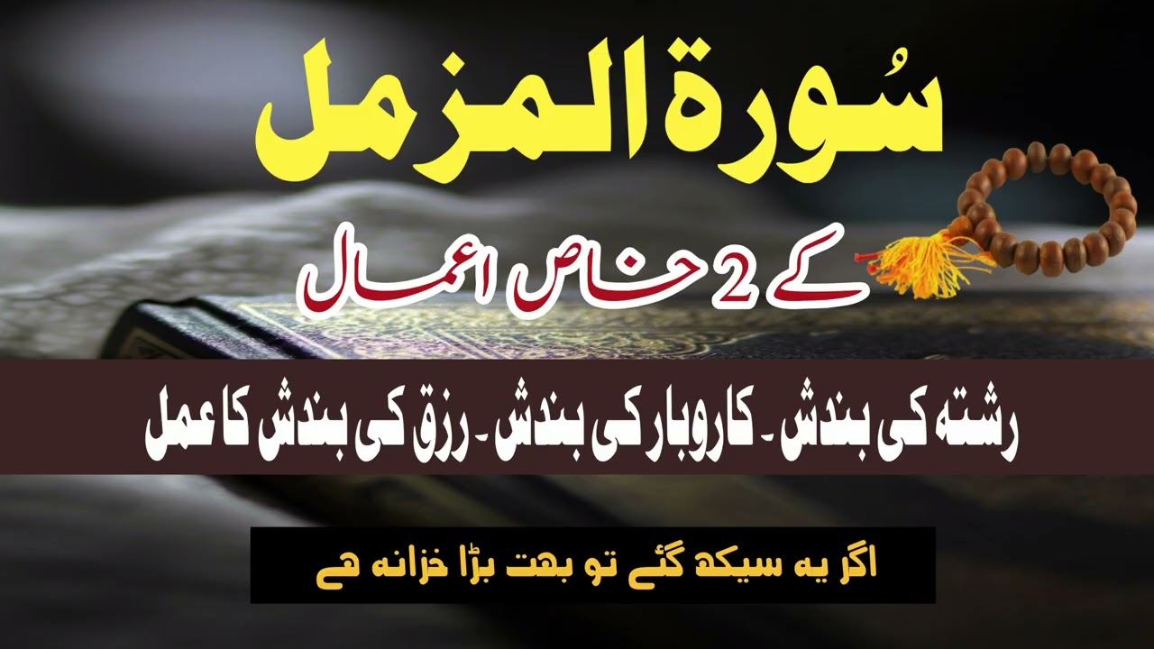 Surah Al-Muzzammil Ki Barkat | Daulat Aur Rizq Mein Izafe Ka Behtareen Wazifa ✨