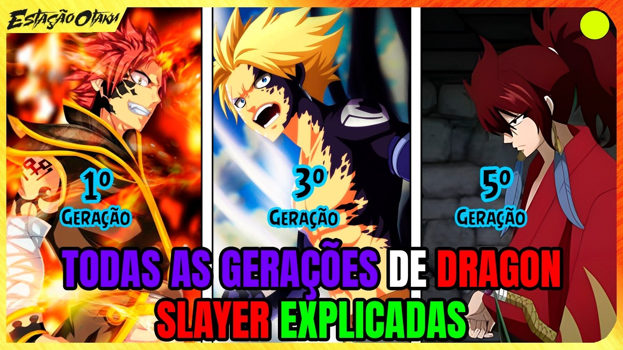 💬ENTENDA DE UMA VEZ POR TODAS SOBRE AS 5 GERAÇÔES DE DRAGON SLAYERs EM FAIRY TAIL | FAIRY TAIL💭