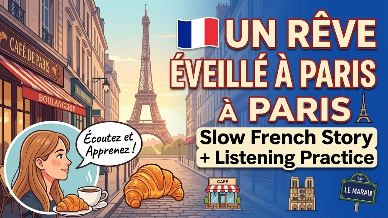 🇫🇷 Learn French Through Story | Slow French Listening Practice |  Slow & Easy French Listening