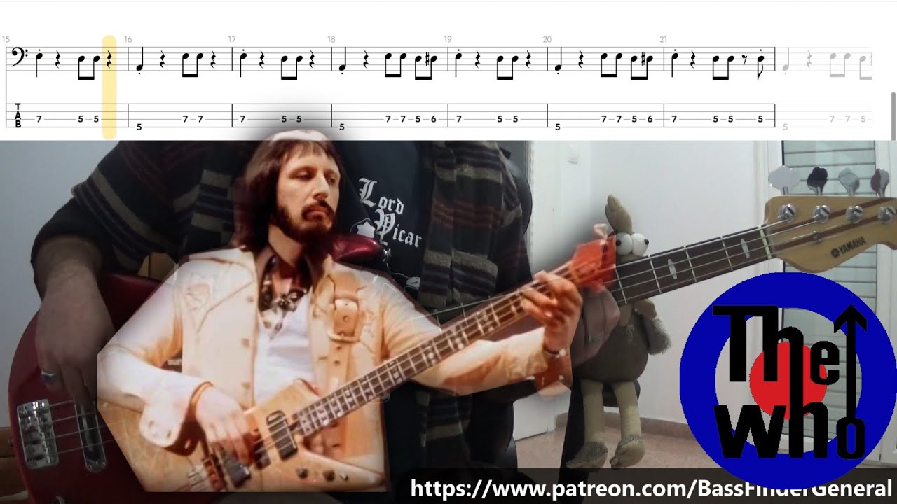 The Who - I Can't Explain Bass Cover (With PlayAlong Tab)