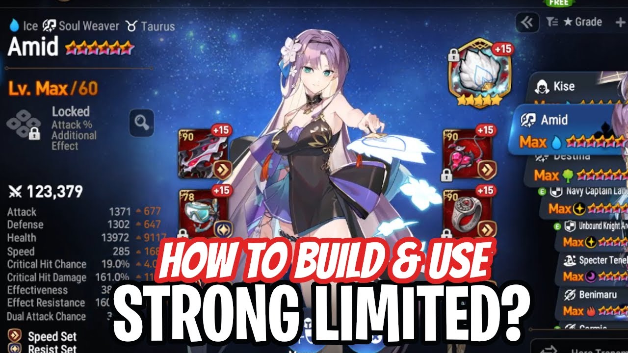 Amid - Decent Limited Unit? - How to Build & Use [Epic Seven]