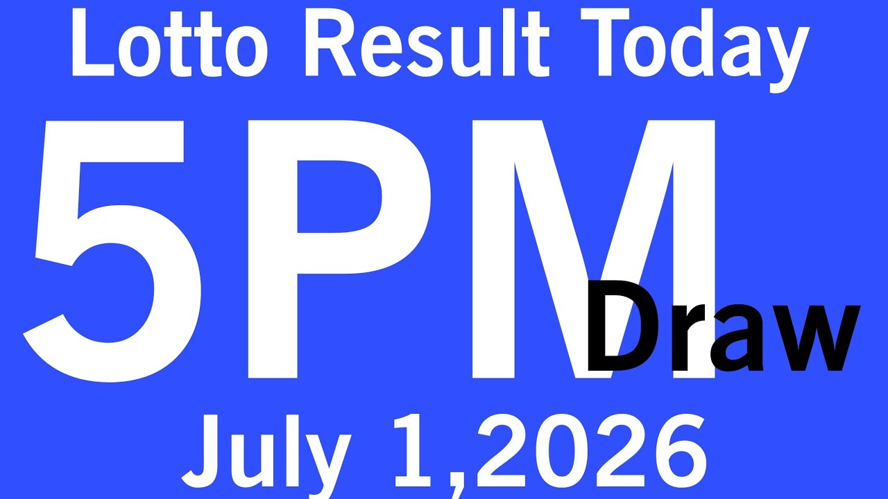 Lotto Result Today 5pm live draw July 01, 2026 Swertres result today 5pm Ez2 PCSO live result