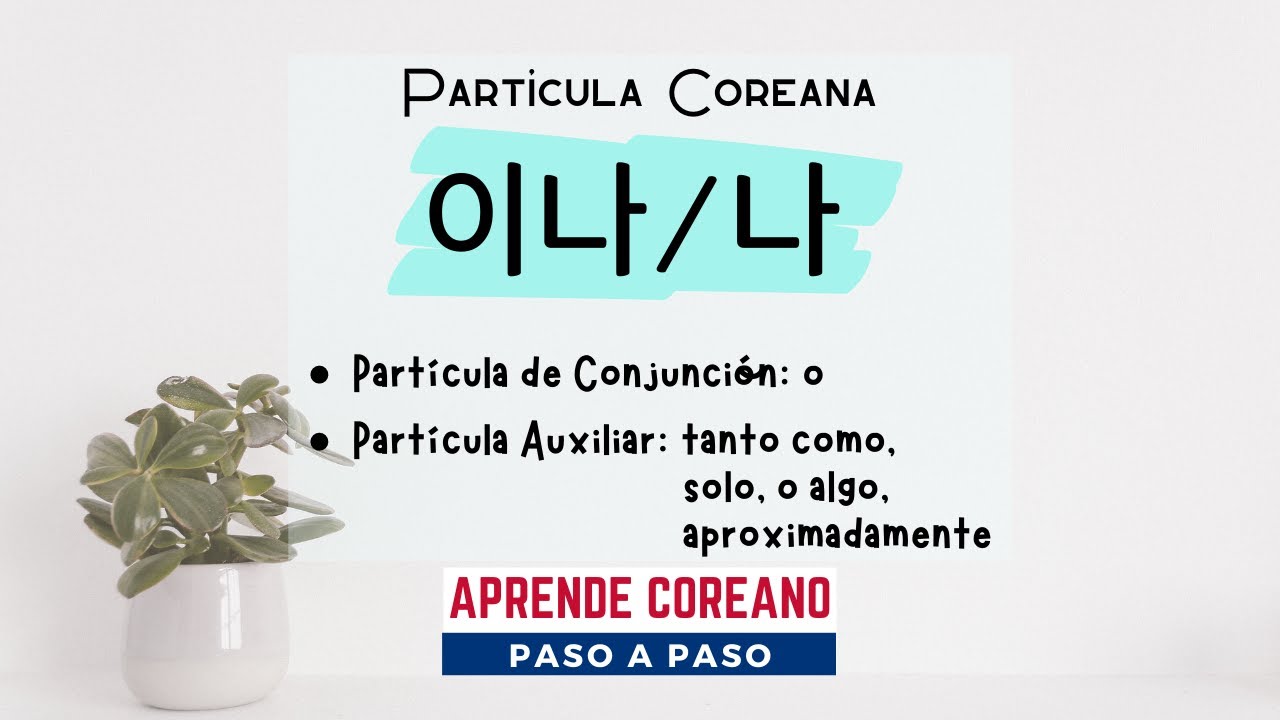 Gramática de 이나 나 #idiomacoreano #clasesdecoreano #coreanofacil #culturacoreana #aprendercoreano