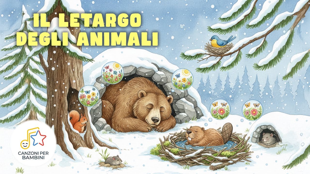Il Letargo degli Animali - Canzone da cantare per bambini 3-6 anni