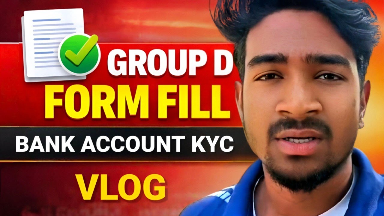 Aaj Kiya Group D Apply & Account KYC | Real Life Village Vlog