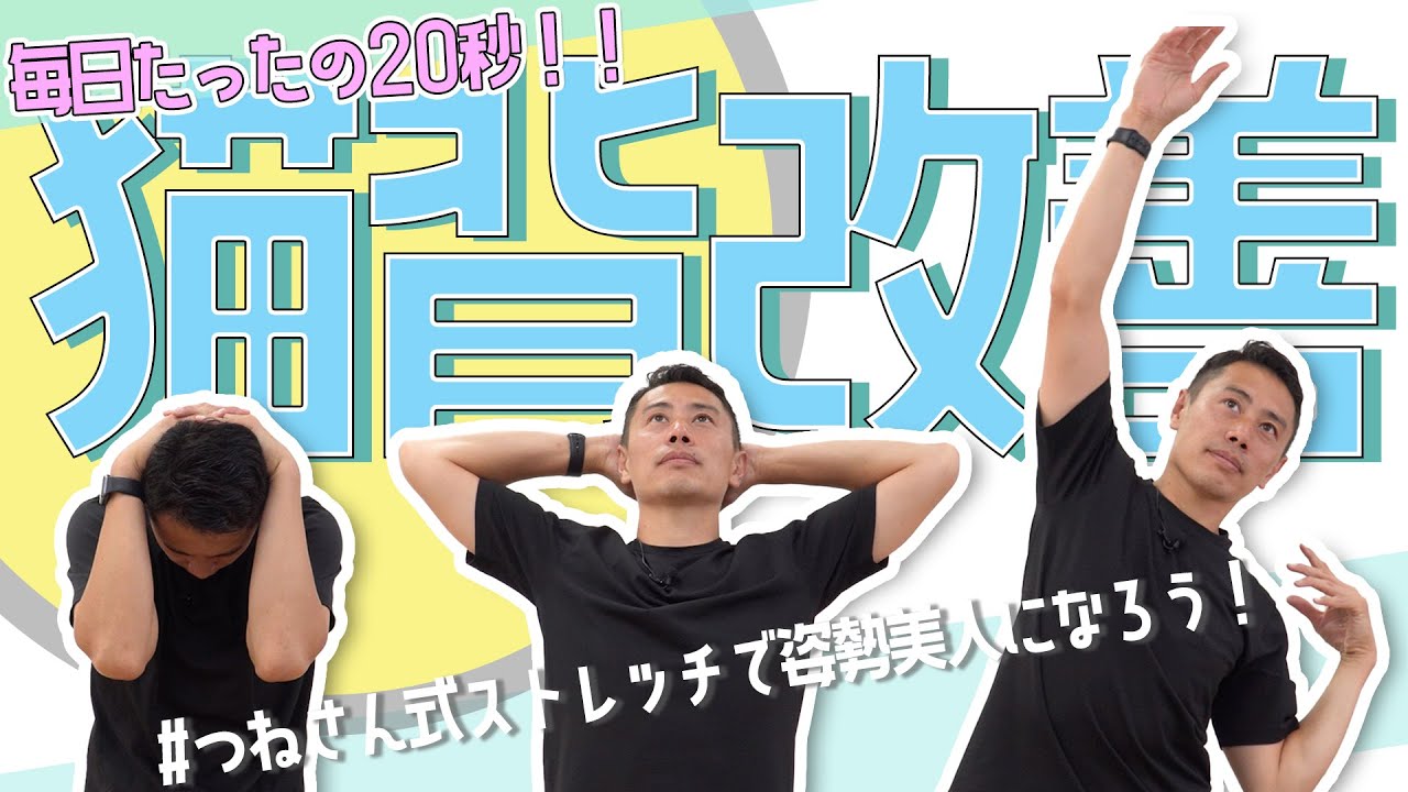 【Utao:ウタオ】隙間時間に猫背改善？！20秒の超簡単ストレッチ