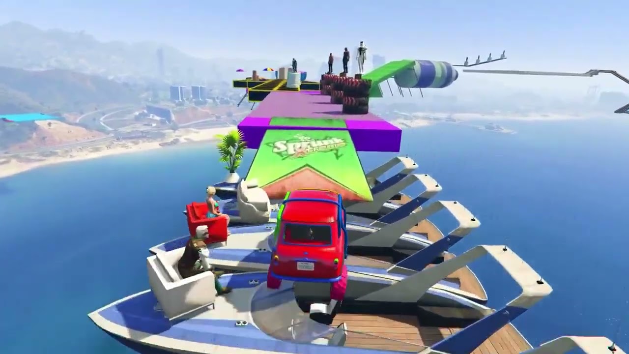 Epic Car Stunt Challenge! 🚗💥🌈 #GTAStunts #CarGames #EpicChallenge