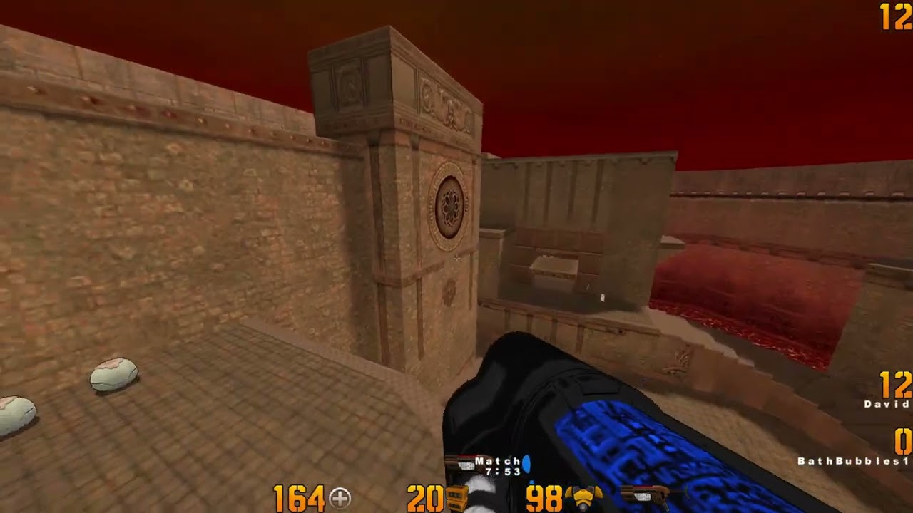 QUAKE 2 | QUAKECON 2017 - David vs BathBubbles1 - Map q2rdm2