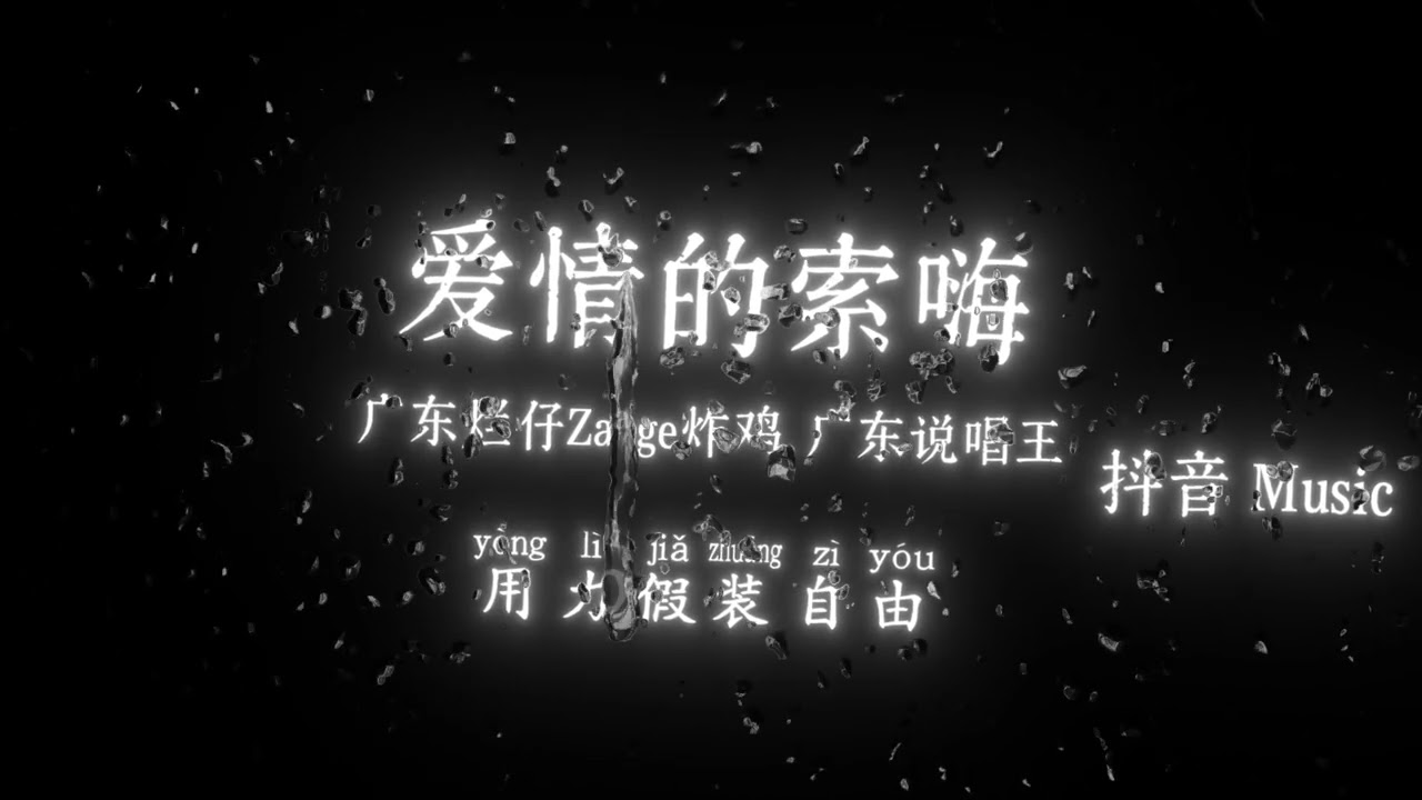 广东烂仔Zaage炸鸡、广东说唱王 - 爱情的索嗨『故事的开始 谁都没有想过结束，我像个呆子 看着电影慢慢谢幕，终于不用在乎你的情绪互相约束。』🎧高质音乐｜拼音动态歌词｜抖音最火｜抖音｜TikTok