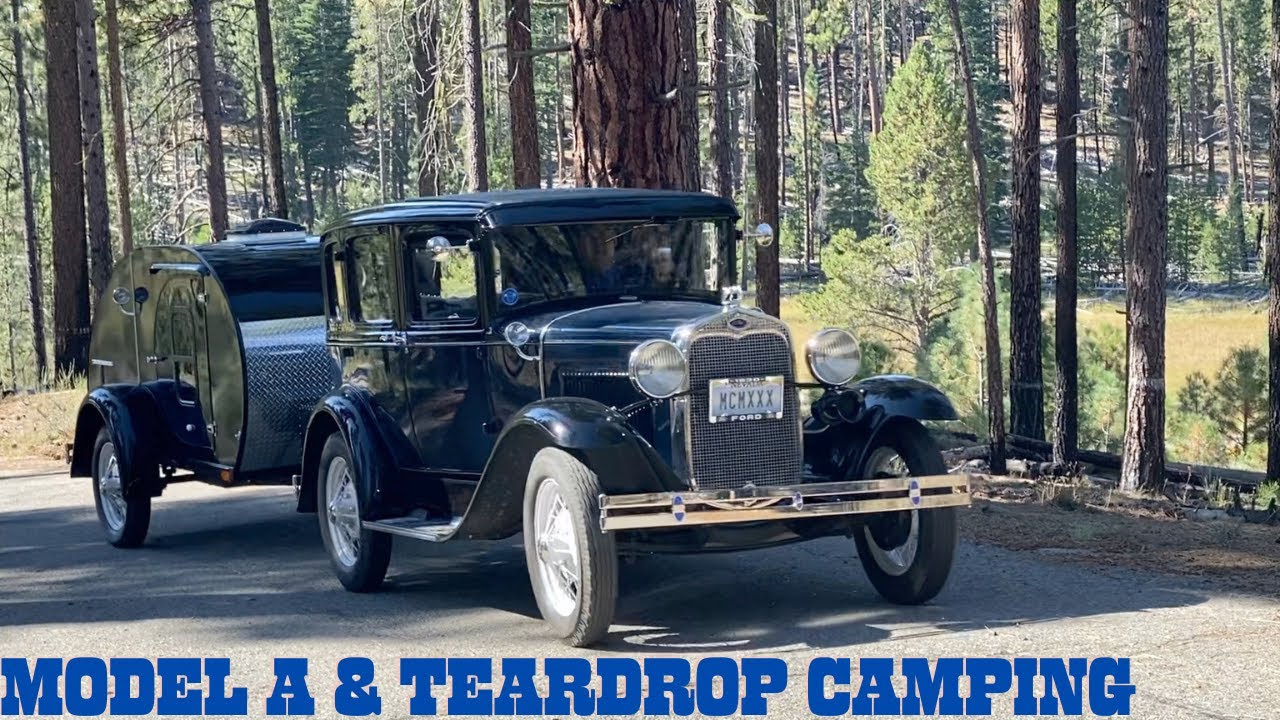 Кемпинг в Ford Fordor модели A 1930 года и самодельном прицепе-каплевидной конструкции. Мы исслед...