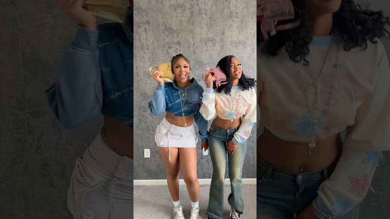 🫧👭🏽turned my little sister into me&hellip; how did I do? #sisters #friendsootd #grwm fashionicon #grwm