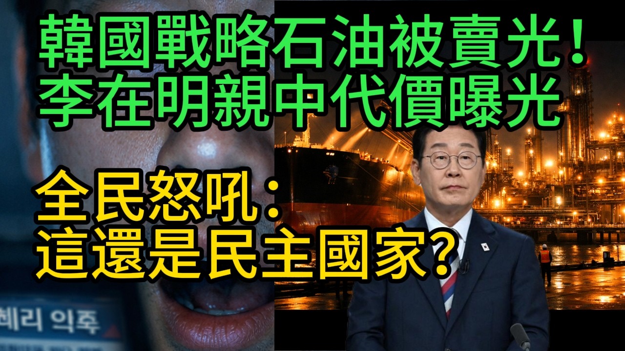 韓國戰略石油被賣光！李在明親中代價曝光，全民怒吼：這還是民主國家？