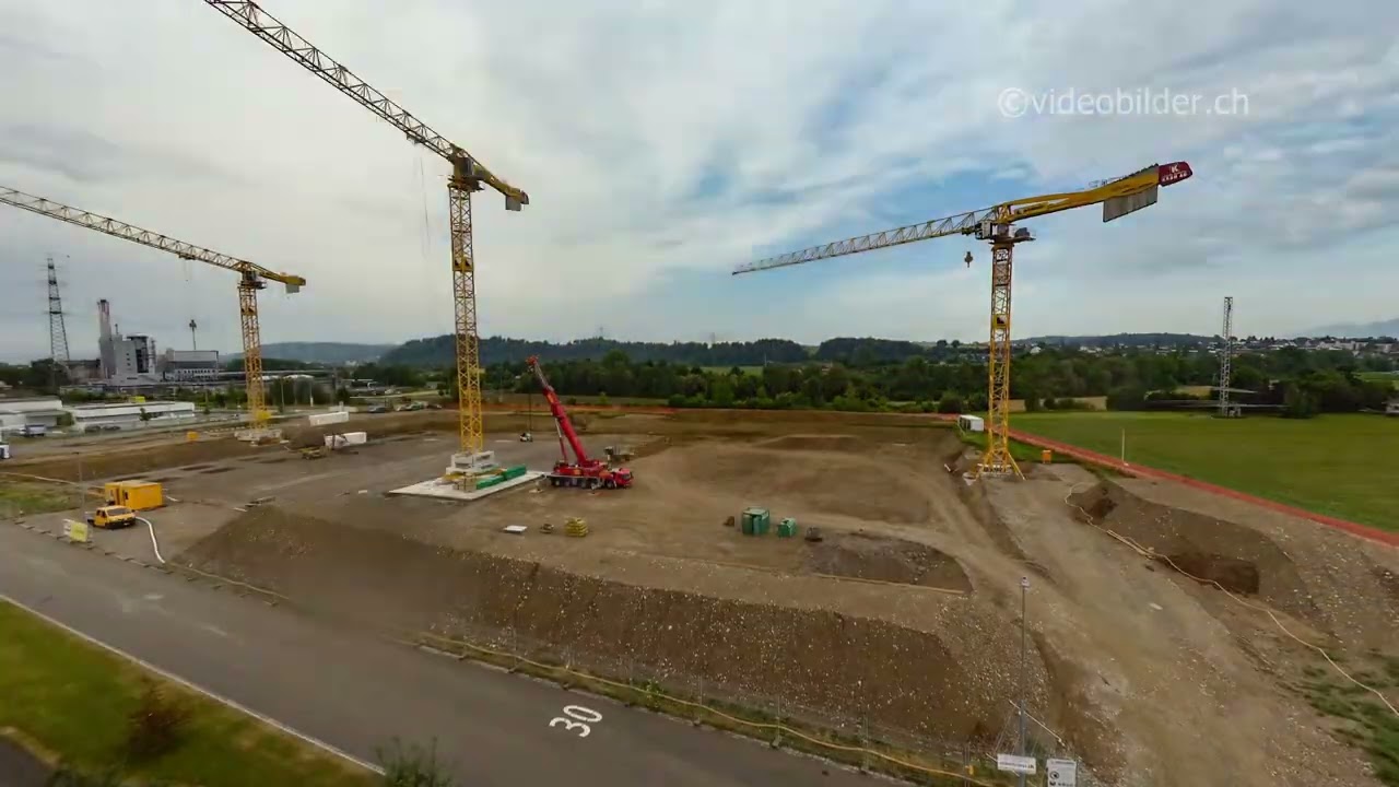 Drei Monate im Zeitraffer - Neubau Gewerbepark Oftringen