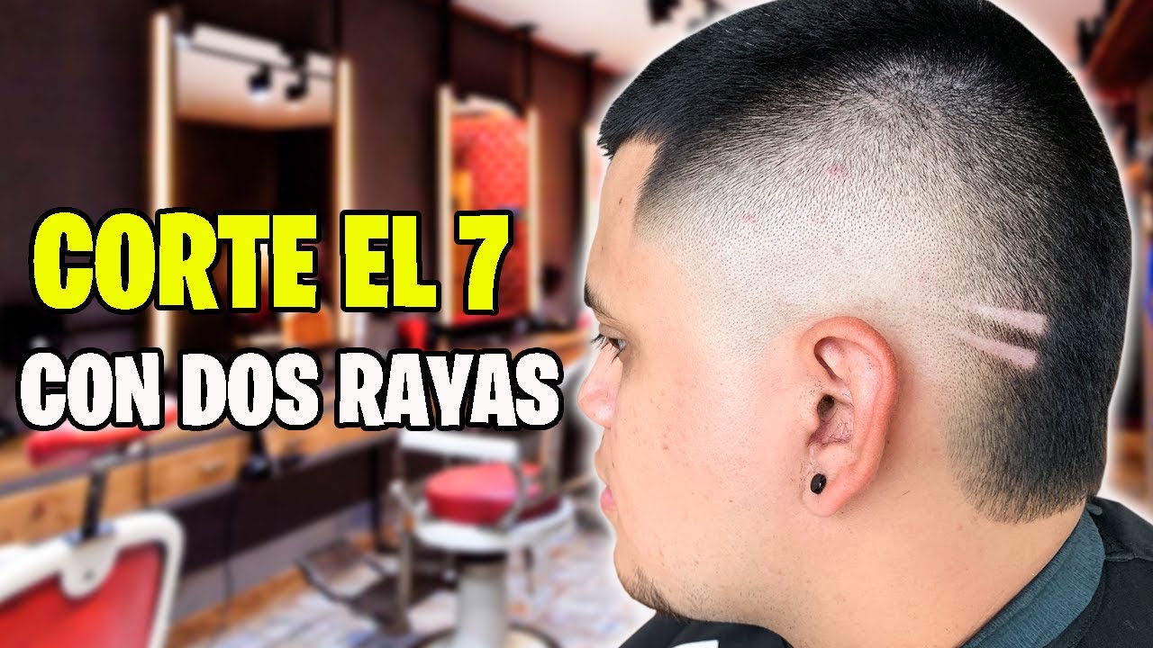 CORTE EL 7 CON DOS LINEAS PASO A PASO ( COMO HACER EL CORTE 7 DESDE LA SHAVER PASO A PASO 2021