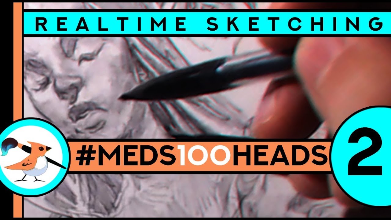 Real-time sketching #meds100heads 2 (no voice)