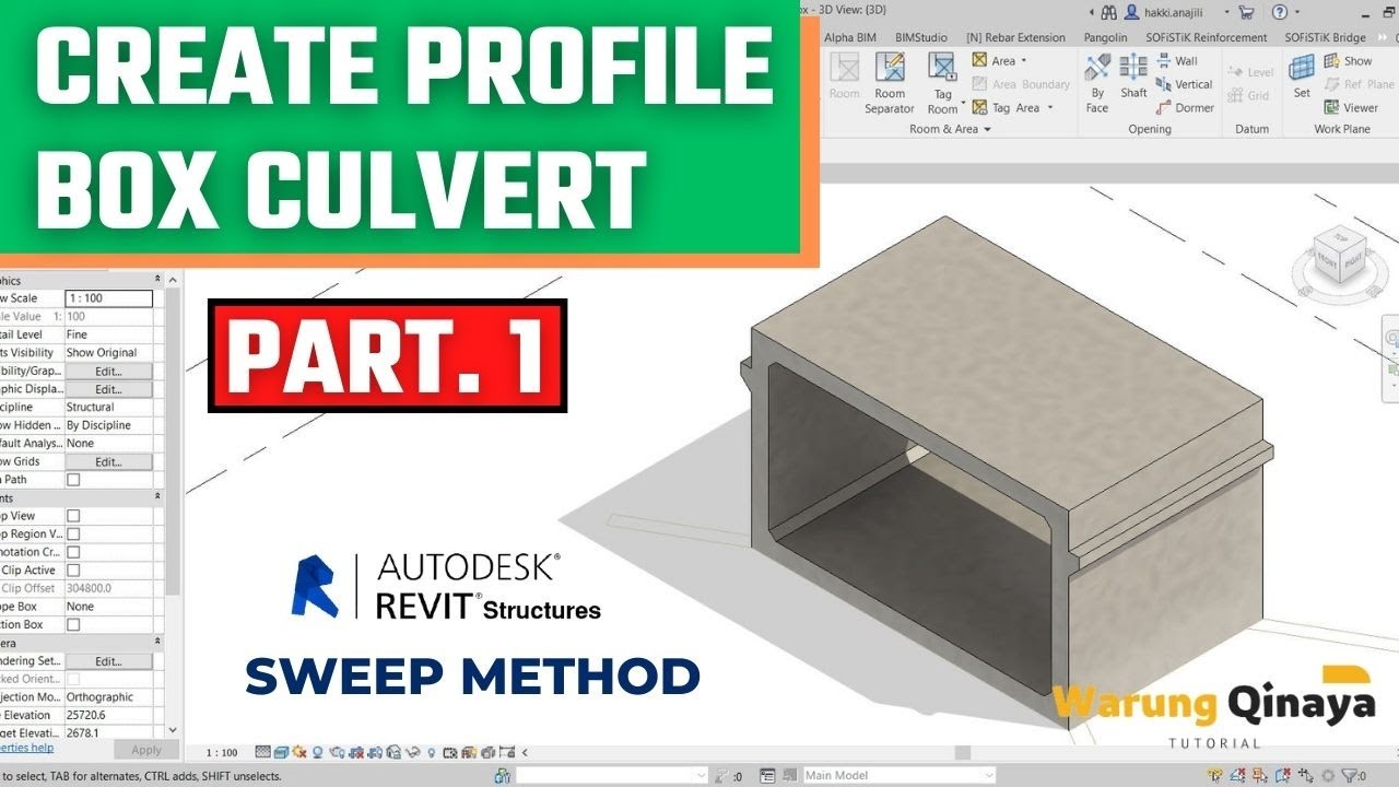 Create Profile Box Culvert | Revit Struktur