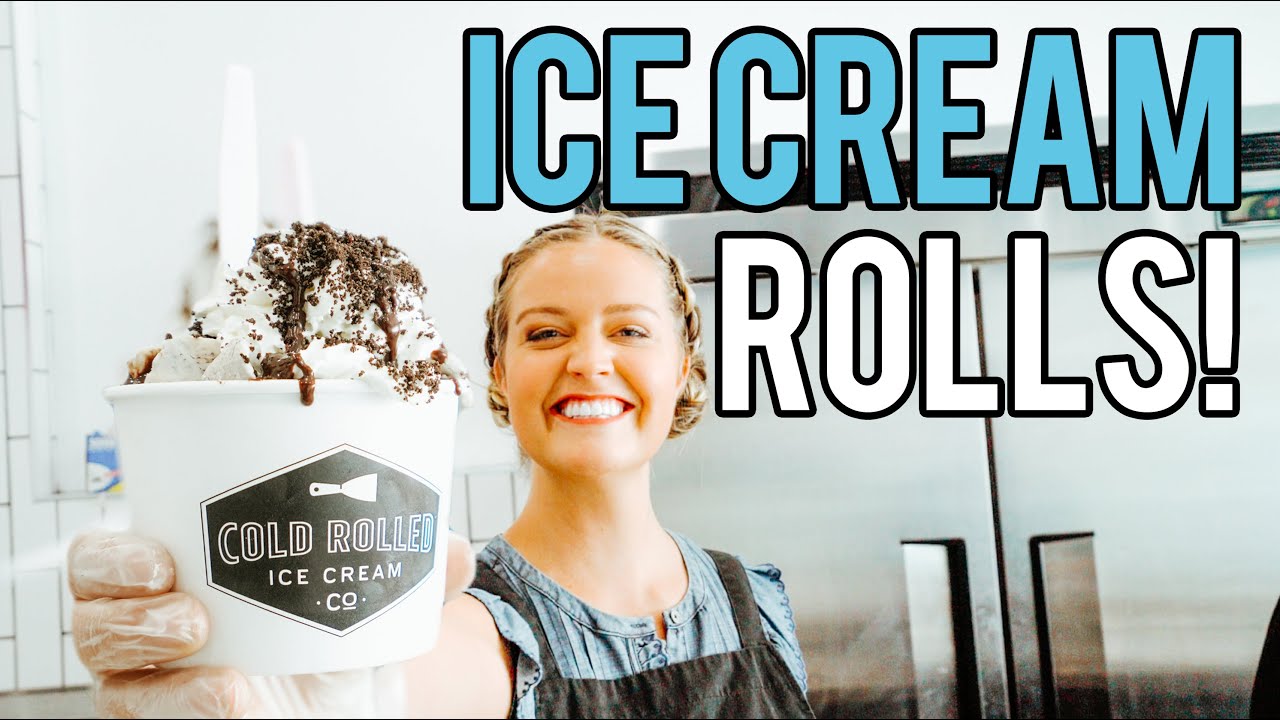 I MADE ROLLED ICE CREAM!!