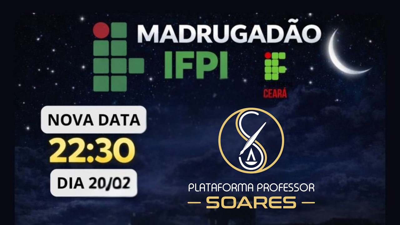 [INSTITUTO FEDERAL] - 1 º MADRUGADÃO IFPI e IFCE - Lei 8.112/90 - Legislação Institutos Federais