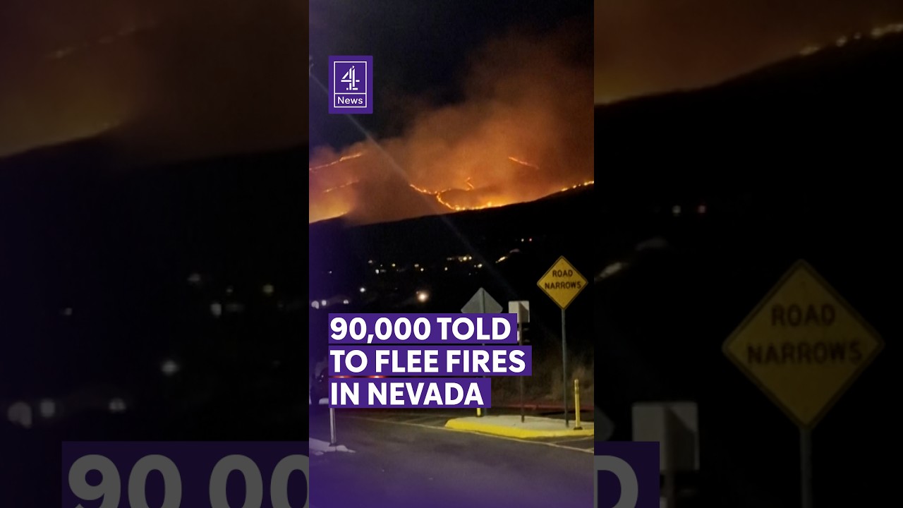 90,000 urged to leave Reno as wildfire reaches U.S. city
