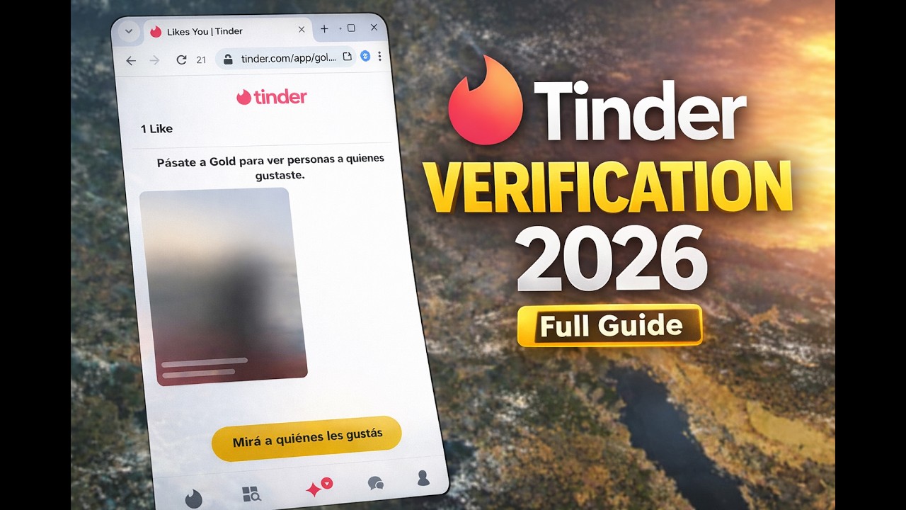 Tinder Verification Guide 2026 🔥 How to Verify Your Profile Step-by-Step (Full Tutorial)