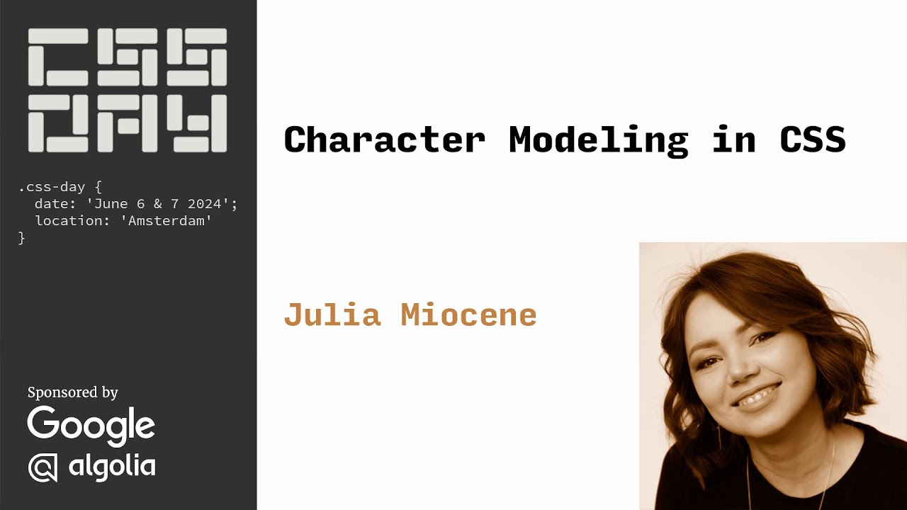 Моделирование персонажей в CSS | Julia Miocene | День CSS 2024