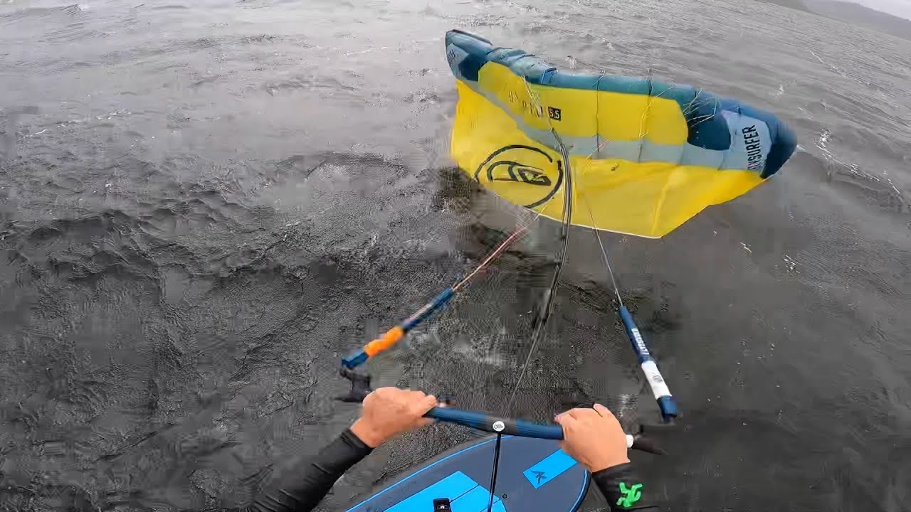 Wingkiting with the Flysurfer Hybrid 5.5
