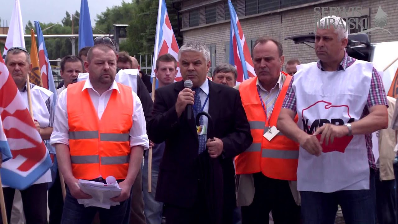 Protest ZGH Bolesław w obronie miejsc pracy (14.06.2013) - Serwis Jurajski