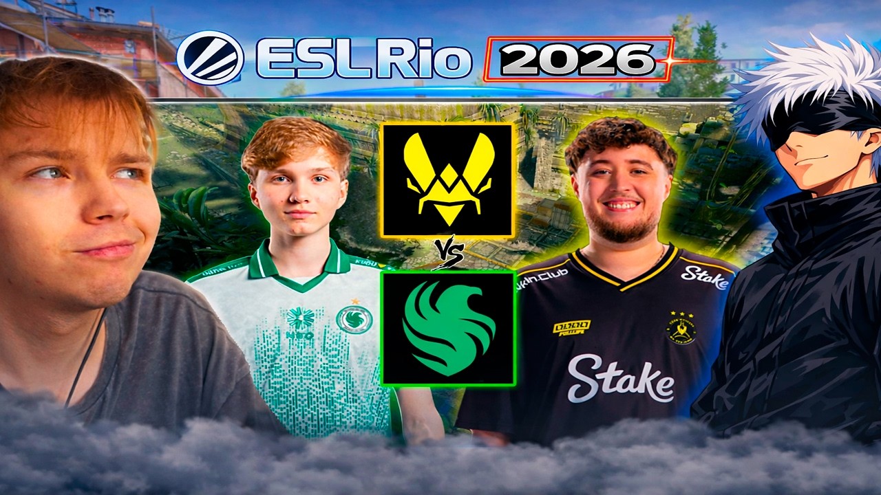 CТРОГО И СКАЙ КОММЕНТИРУЮТ VITALITY VS FALCONS | САМАЯ ЭПИЧНАЯ СЕРИЯ ТУРНИРА | ESL IEM Rio 2026(CS2)