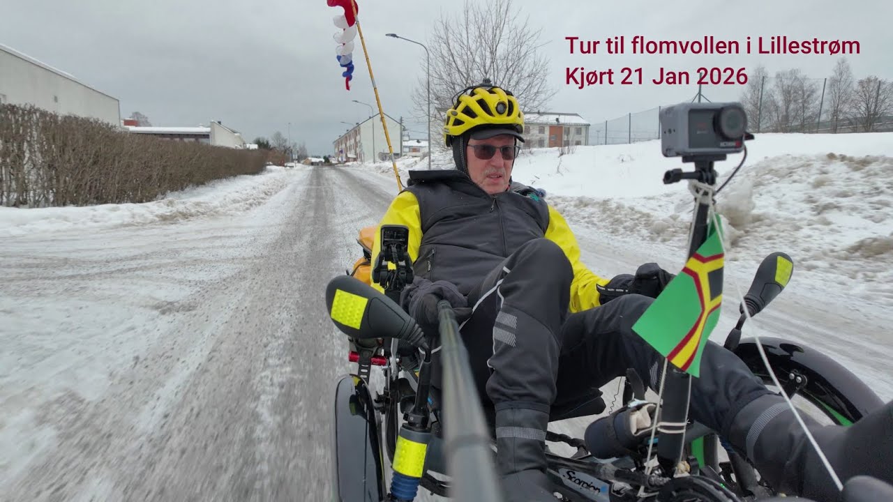 Sykkeltur 2026 01 21 Flomvollen Lillestrøm