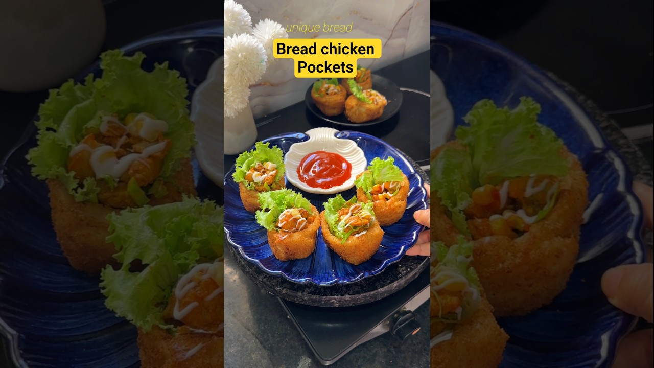 Chicken bread pockets #iftarrecipes