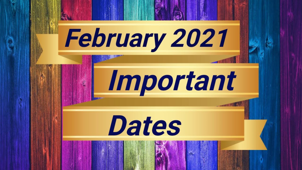 February 2021 Important Days/International Days of February/National Days of February 2021/Feb 2021