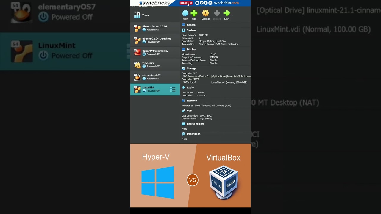 Hyper-V или VirtualBox: что лучше для виртуализации? #shorts #youtubeshorts
