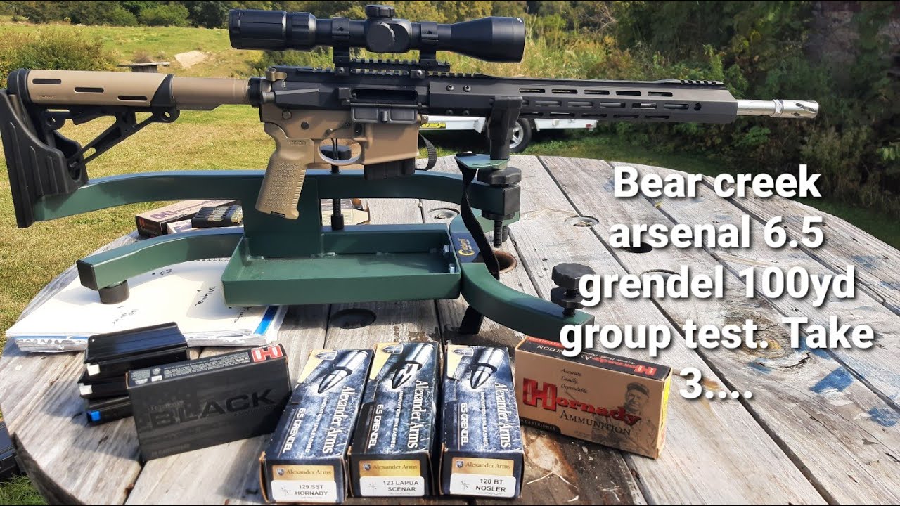 Групповой тест Bear Creek Arsenal 6.5 Grendel на 100 ярдов....Дубль 3.