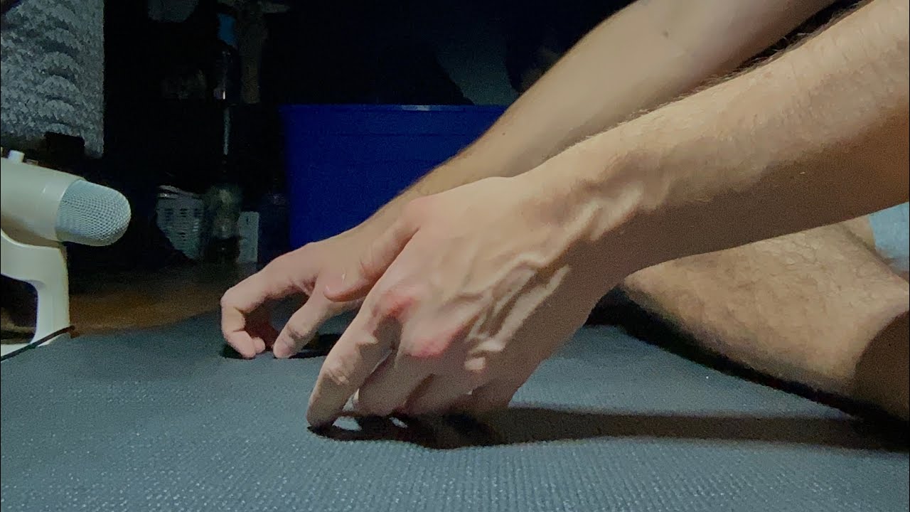 ASMR| Yoga Mat Scratching and Tapping
