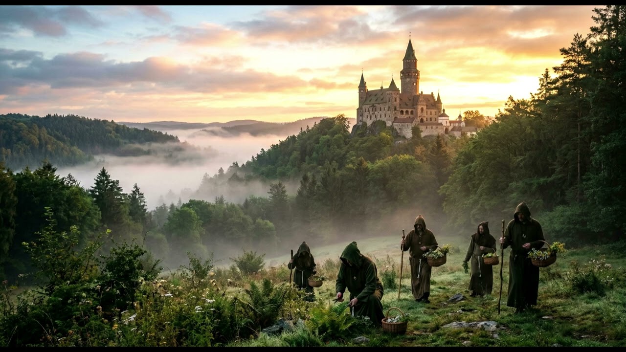 ᚴ Sunrise Behind Bouzov 🏰 Jungle