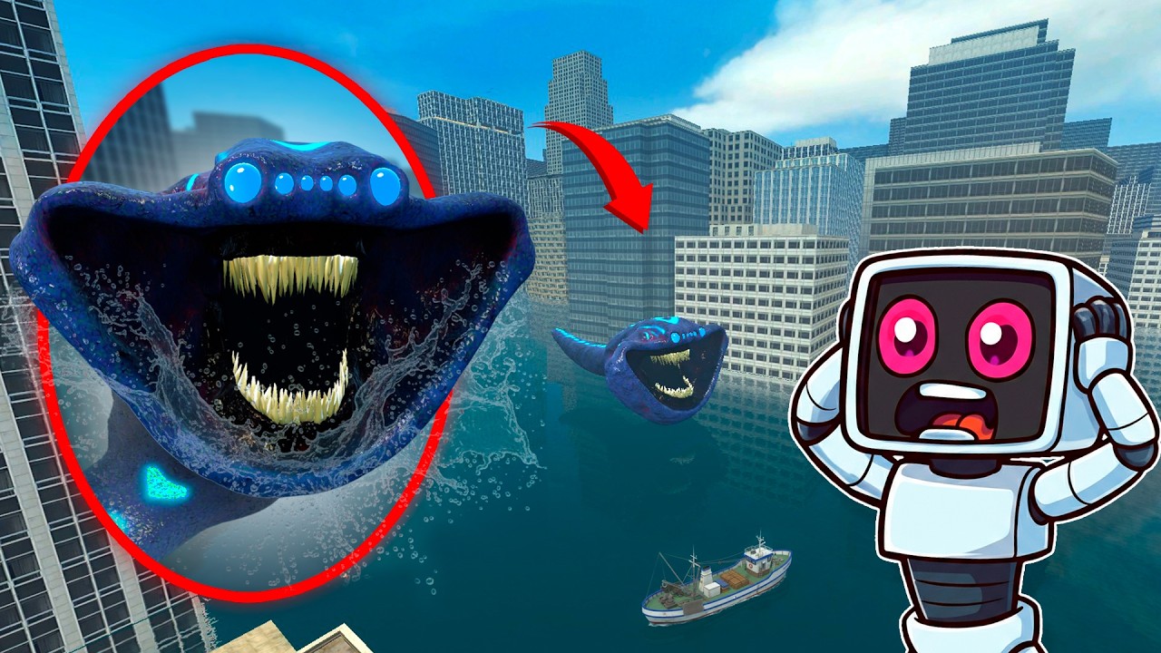 Un DRON Capta al GRAN MAJA en la Ciudad Inundada