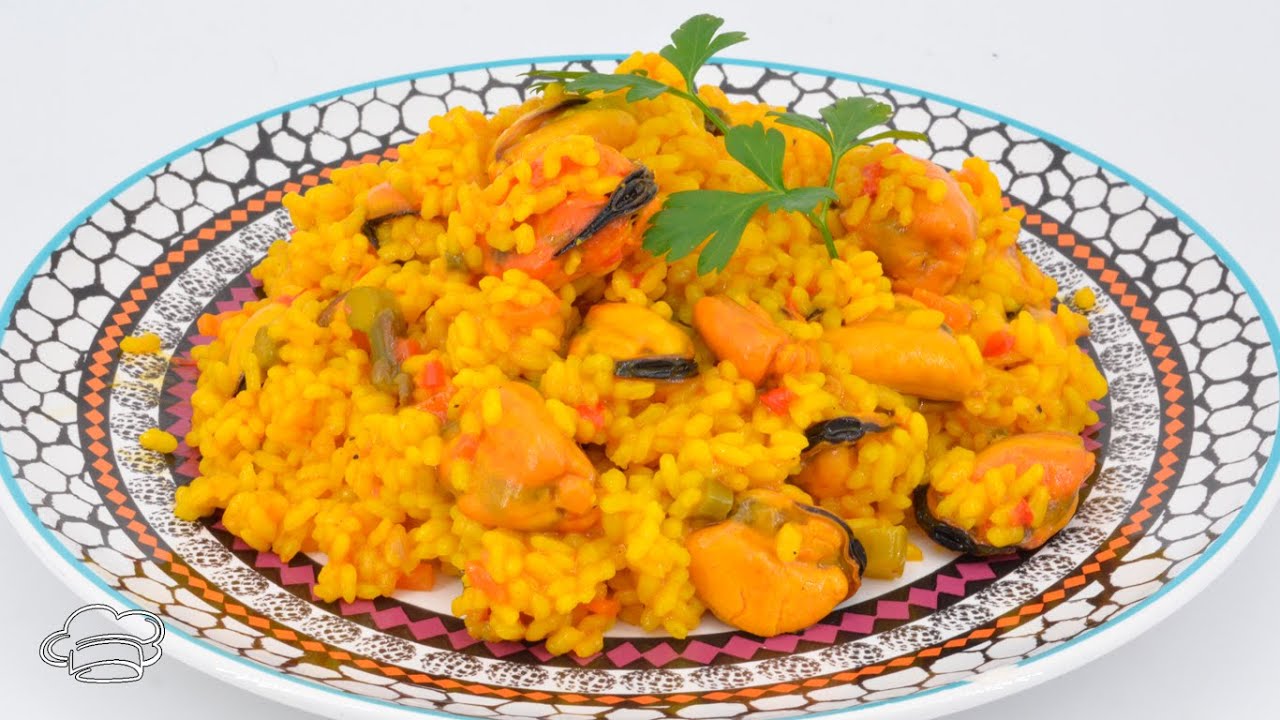 Arroz Con MEJILLONES DE GALICIA en #Paella - RECETA MUY FÁCIL y sabrosa
