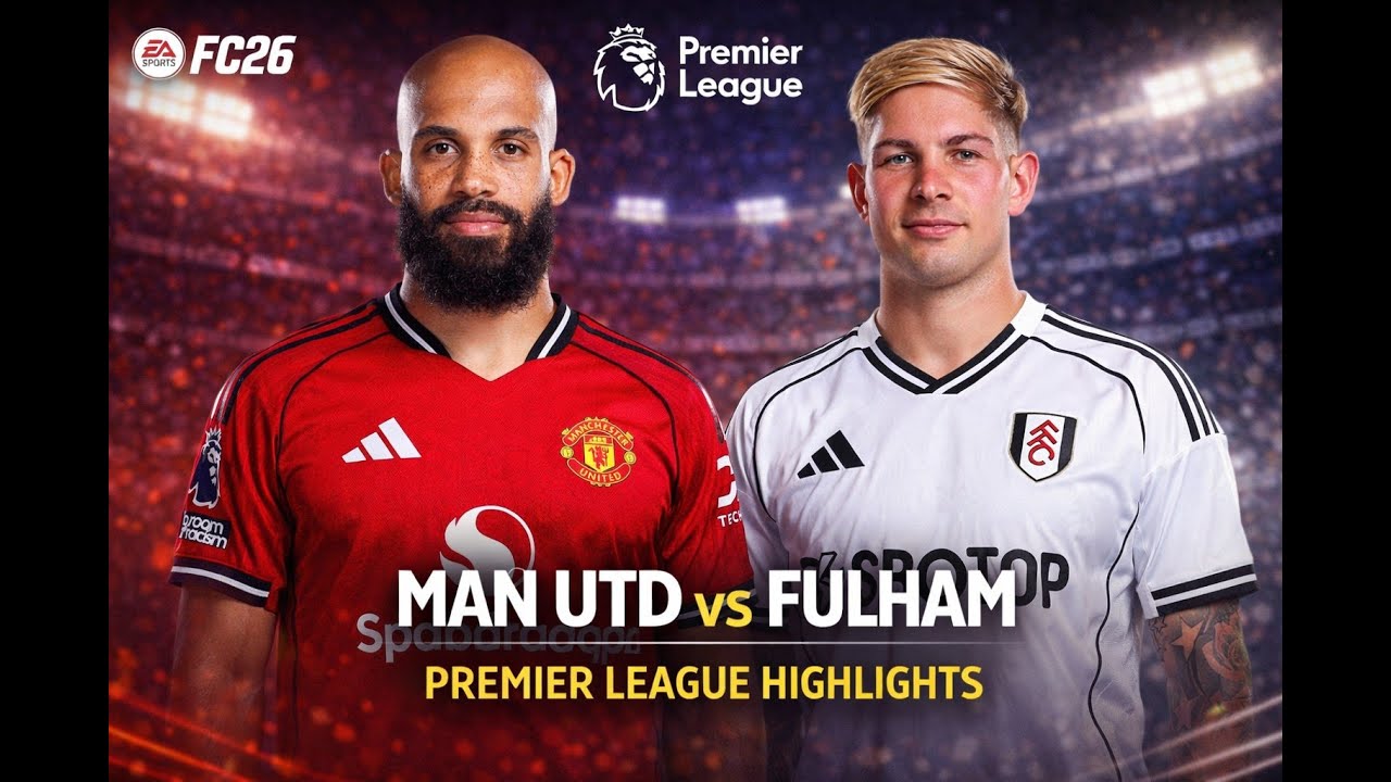MANCHESTER UNITED vs FULHAM | Premier League Highlights | FC 26 Gameplay 25/26⚽️🔥