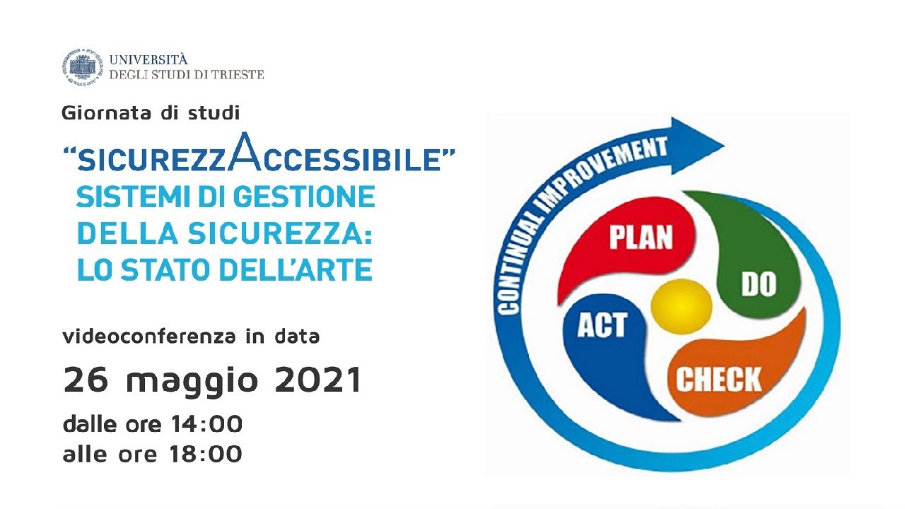 SicurezzAccessibile. Sistemi di Gestione della Sicurezza: lo stato dell'arte - (26-05-2021)
