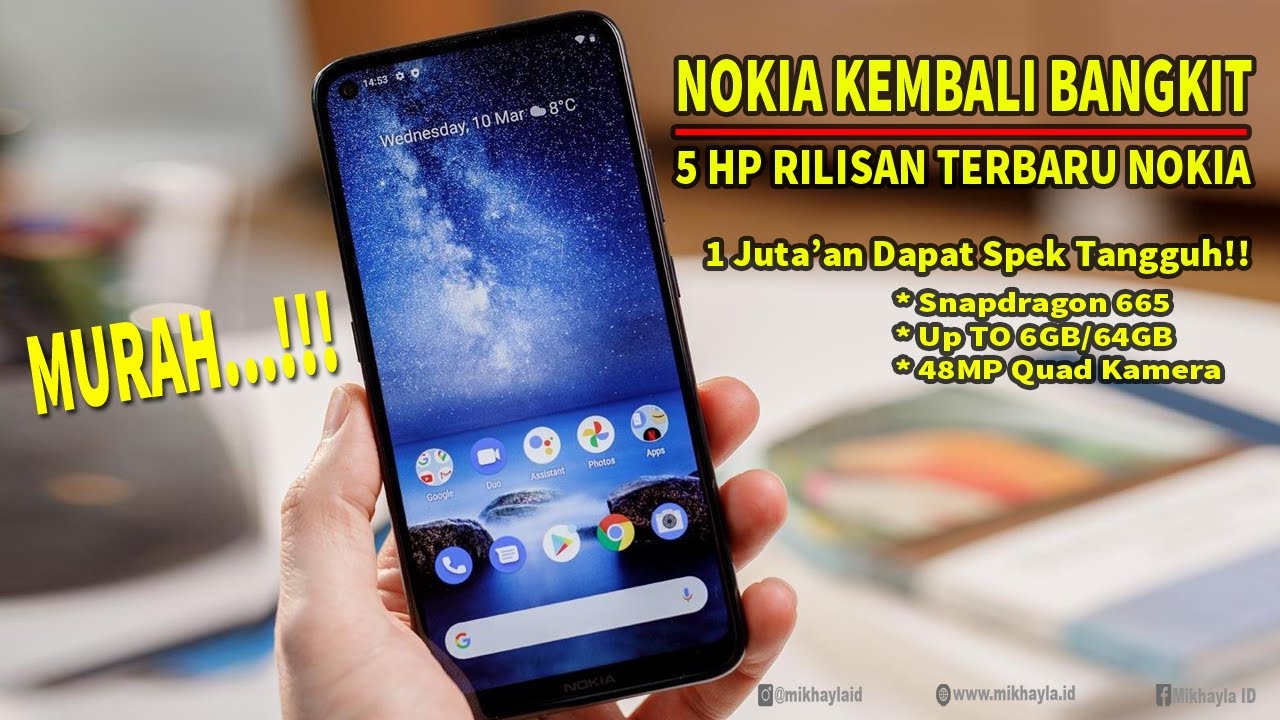 5 Hp Nokia Terbaru Beserta Harga 2021 dan Full Spesifikasi