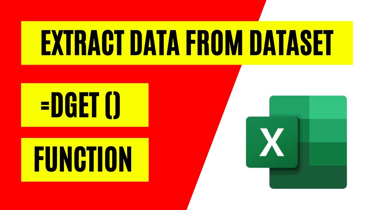 How to Use DGet Function In Excel