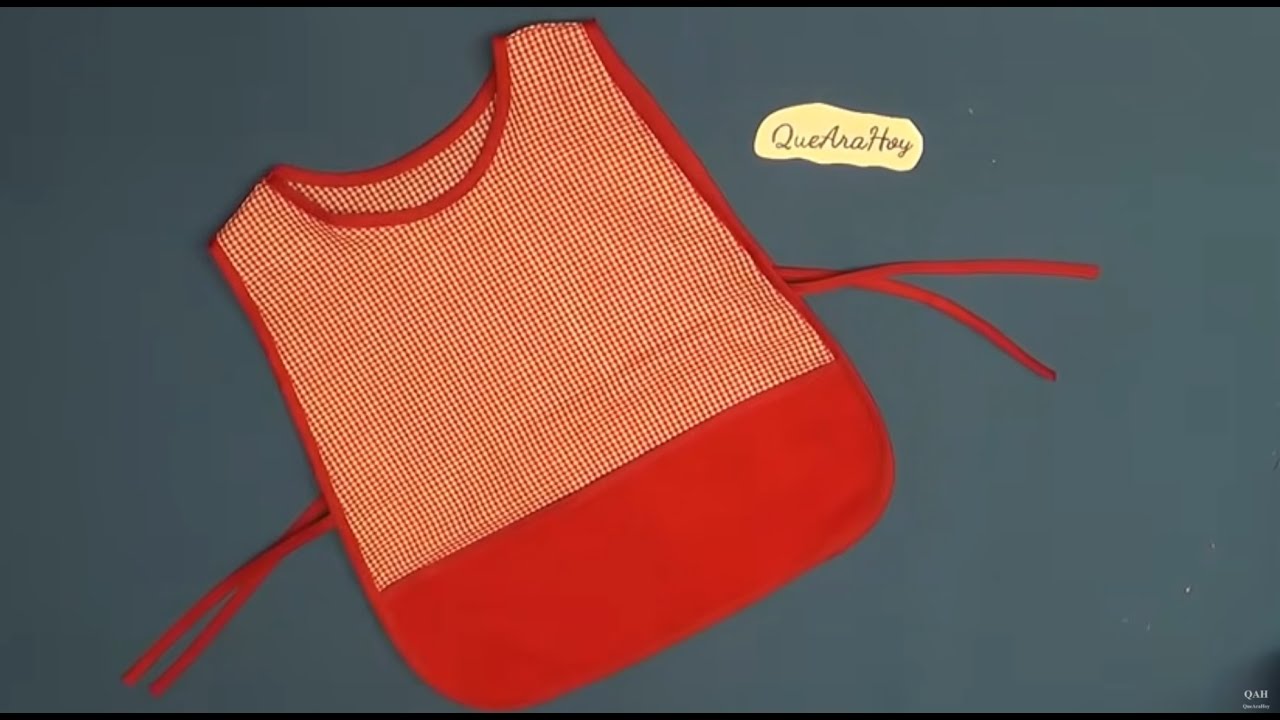 Como hacer Mandil para Kinder. Clase # 85 Alta Costura para NIÑOS