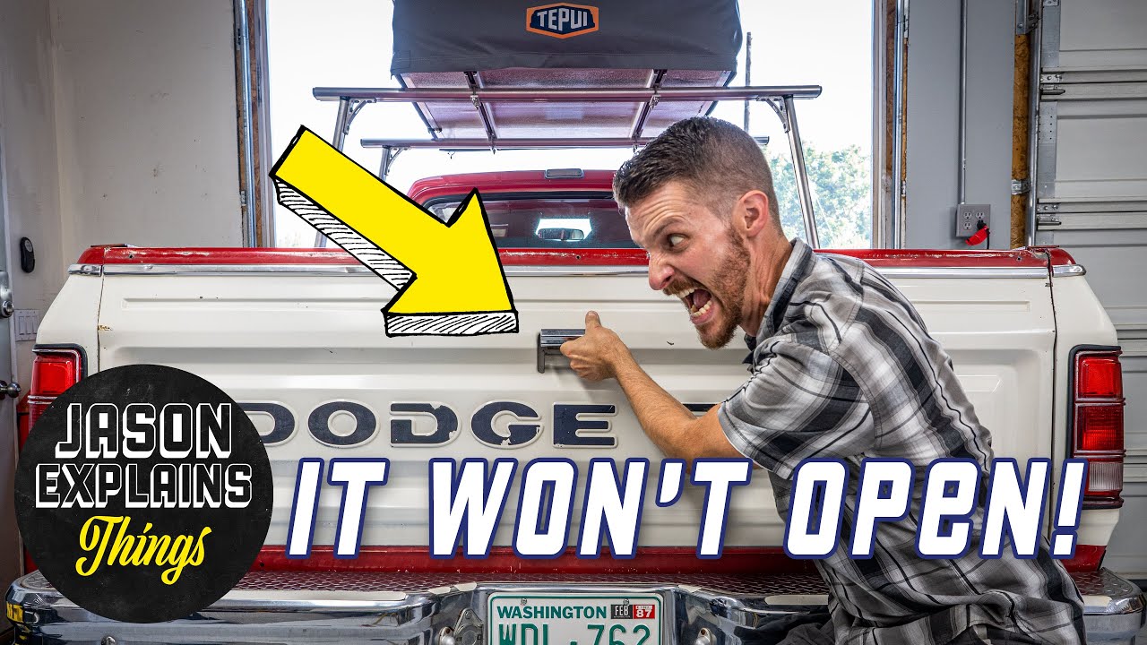 IT WON'T OPEN! Fixing A Stuck Tailgate (First Gen Dodge Ram)