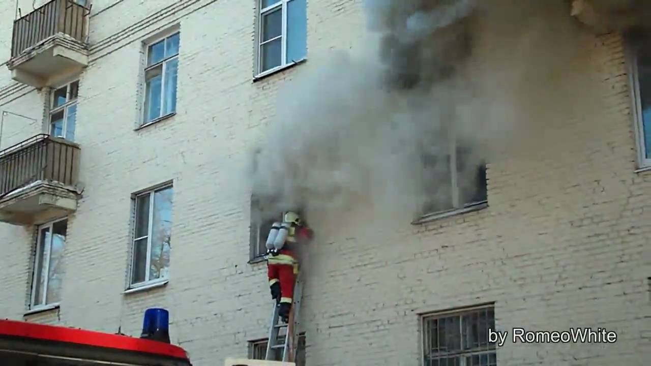 Москва. Пожар на 2-й Черногрязской [17.02.2010]