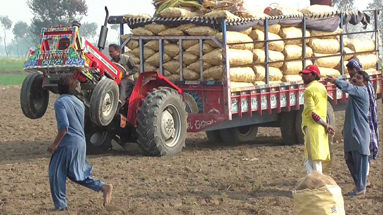 mf 260 tractor | massey ferguson Power fails | tractor trolley Video
