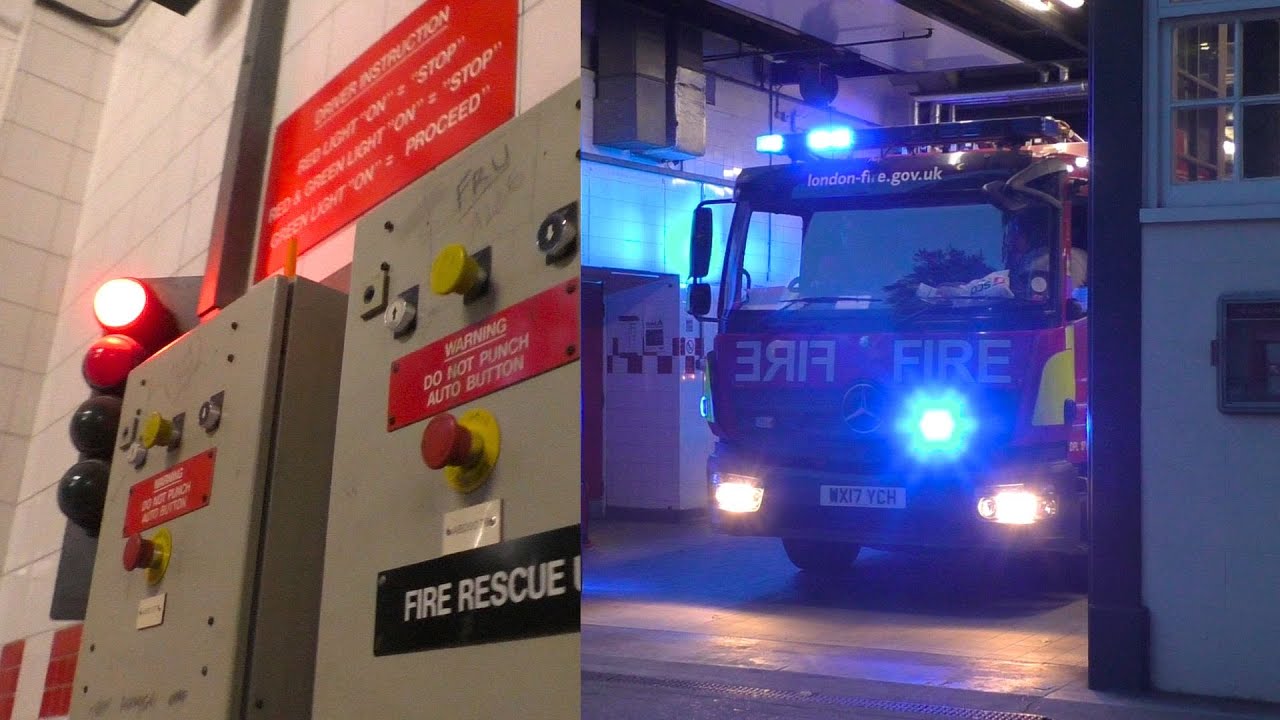 INSIDE STATION ALARM! - A231 Euston Fire Station Turnout for a FIRE AT CONSTRUCTION SITE and more!