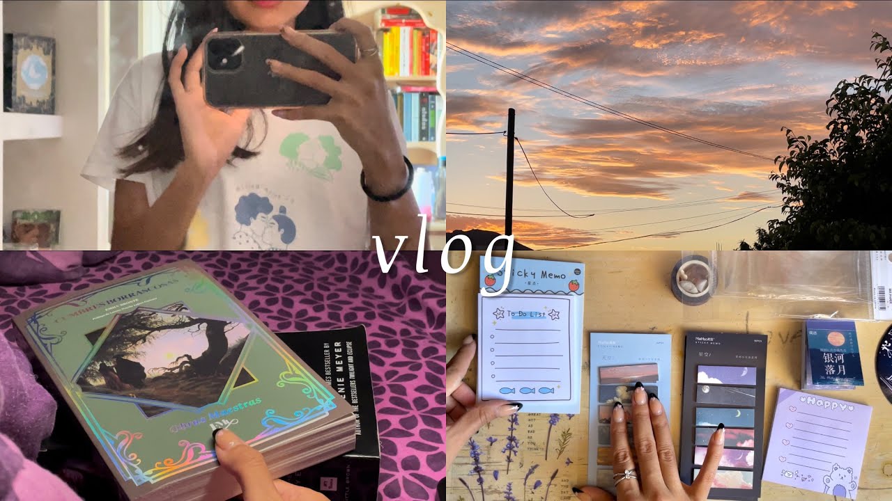 vlog 🫧 mi vida diaria en vacaciones🌤️, álbumes de kpop (stayc) y papelería bonita🩵